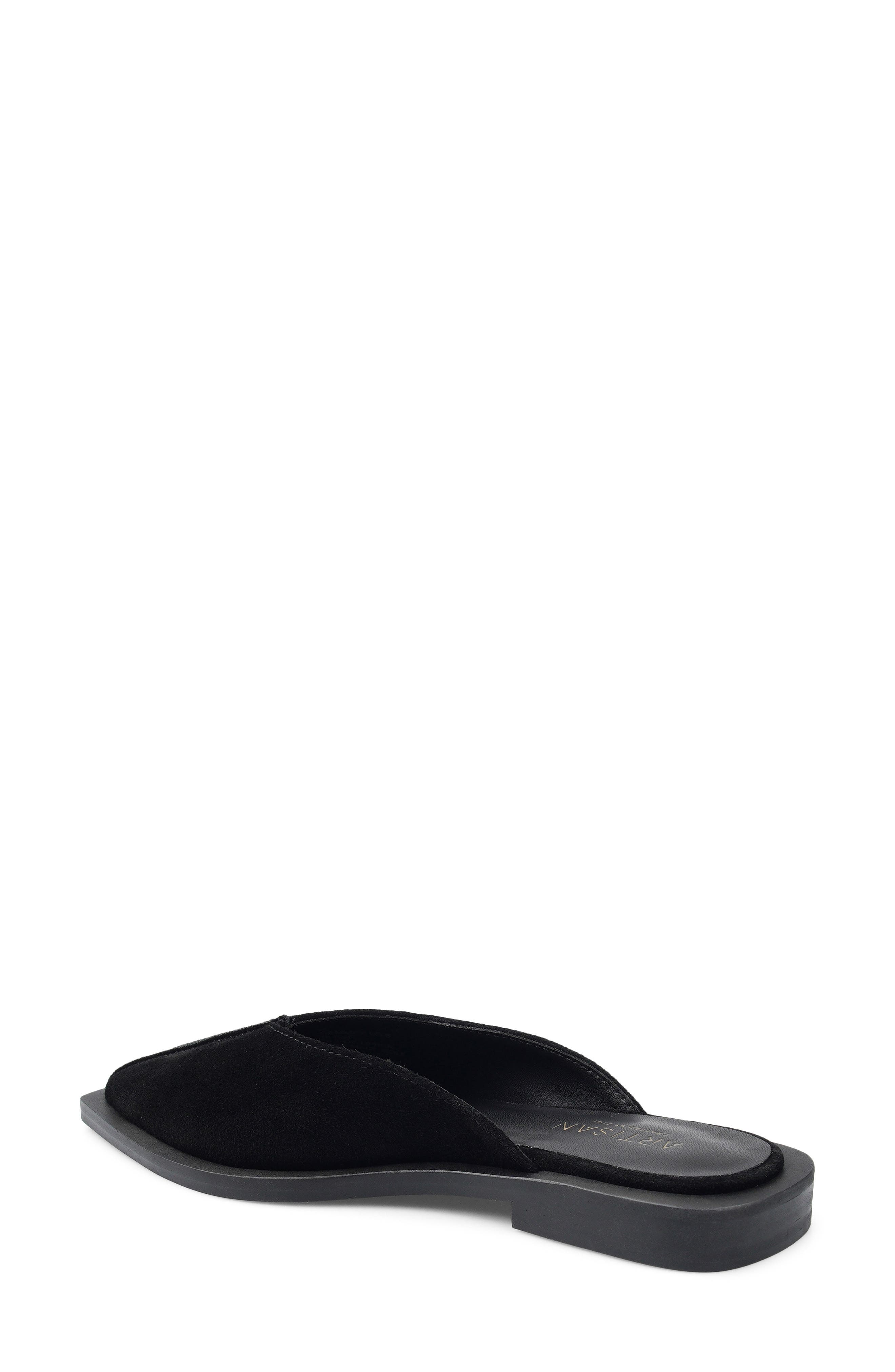 Pointed Toe Mule, Alternate, color, BLACK SUEDE