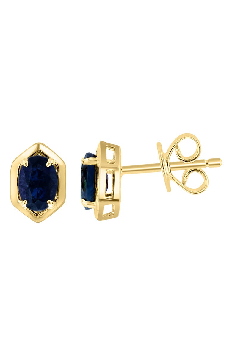 EFFY Blue Sapphire Stud Earrings, Alternate, color, Blue