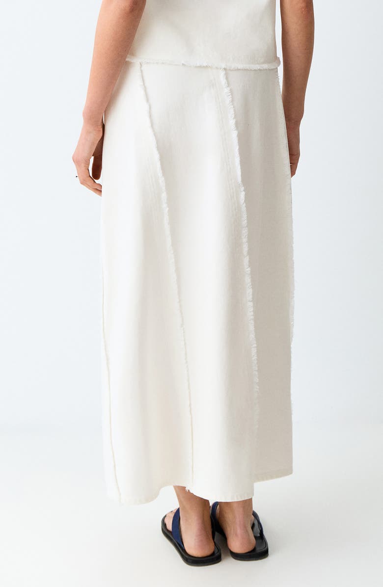MANGO TEEN Fray Detail Maxi Skirt, Alternate, color, 