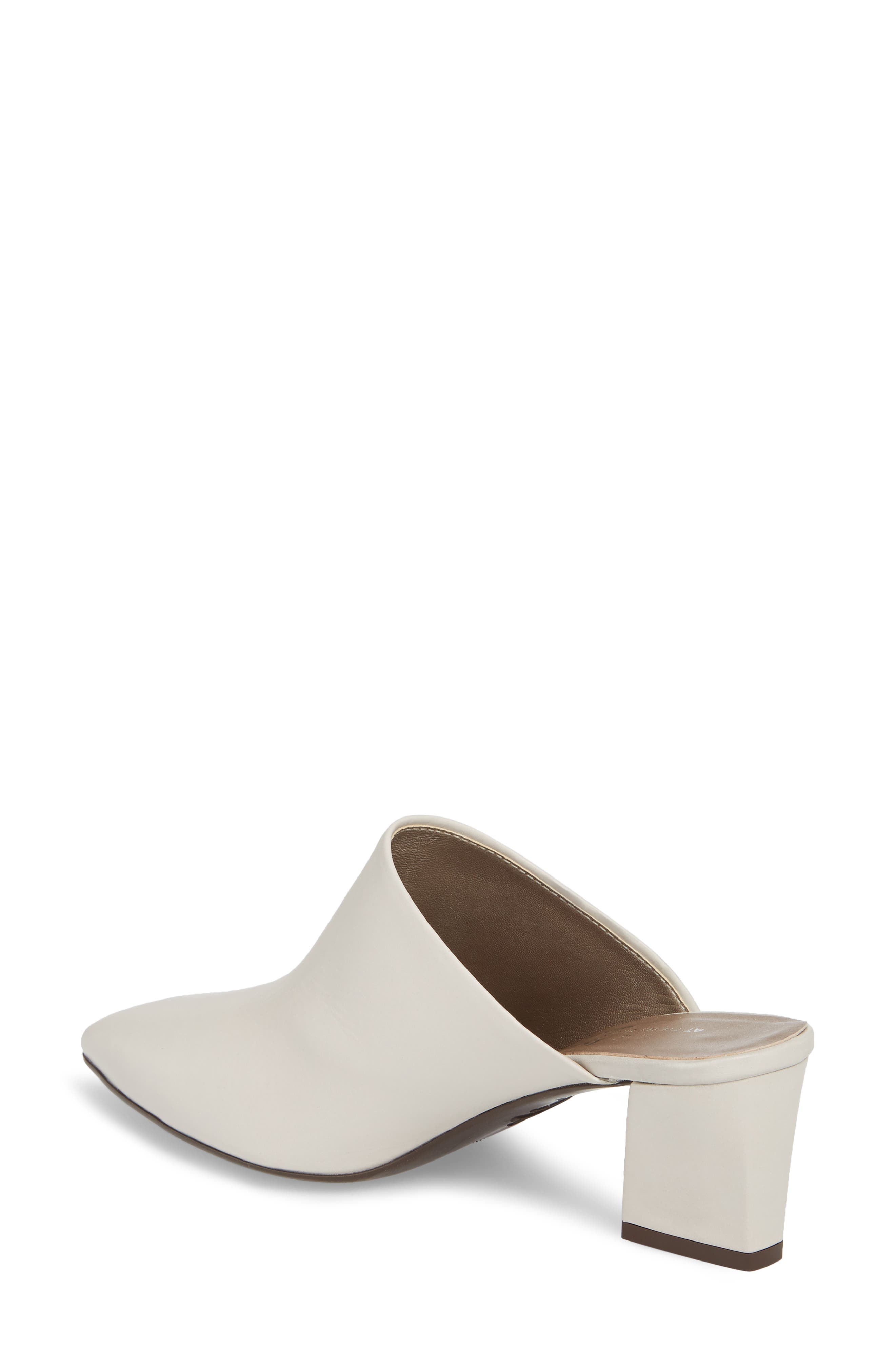 Pointy Toe Mule, Alternate, color, OFF WHITE LEATHER