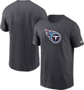 Nike Men's Nike Charcoal Tennessee Titans Primary Logo T-Shirt