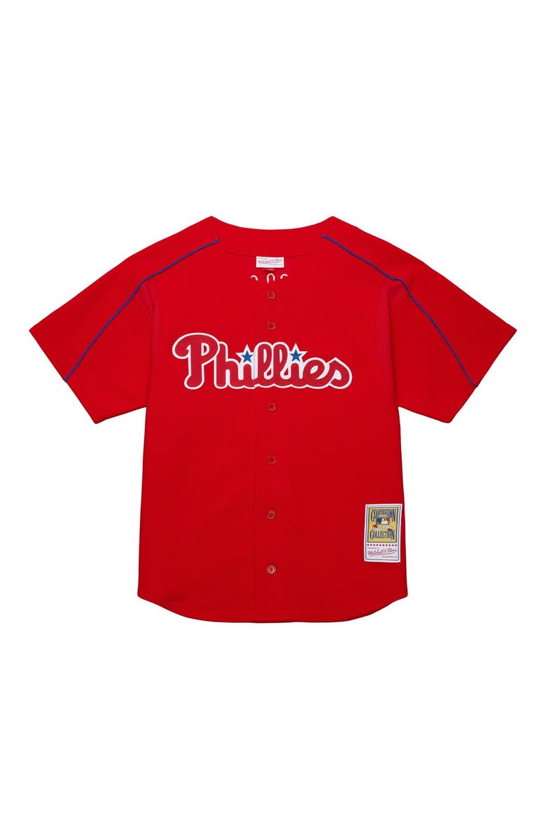 Mitchell & Ness Men's Mitchell & Ness Ryan Howard Red Philadelphia Phillies Cooperstown Collection Batting Practice Jersey, Alternate, color, Red