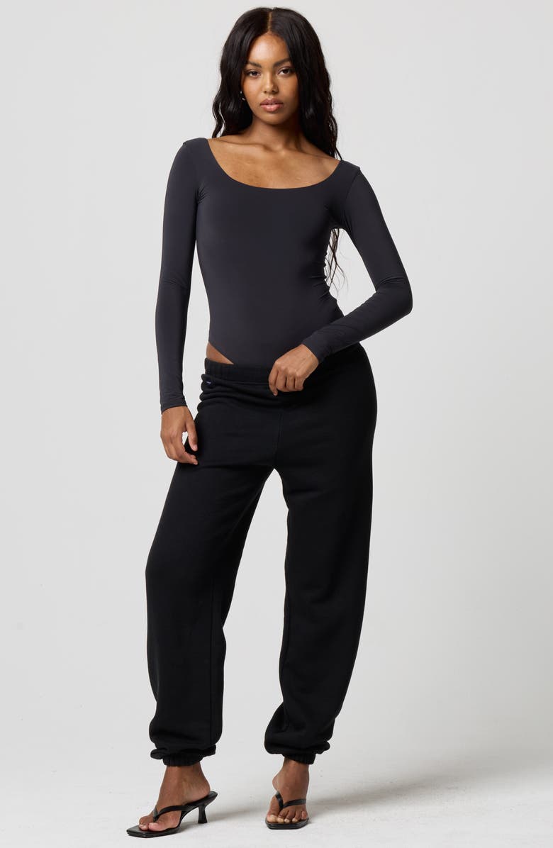 Florence by Mills Softie Flex Bodysuit, Alternate, color, Black