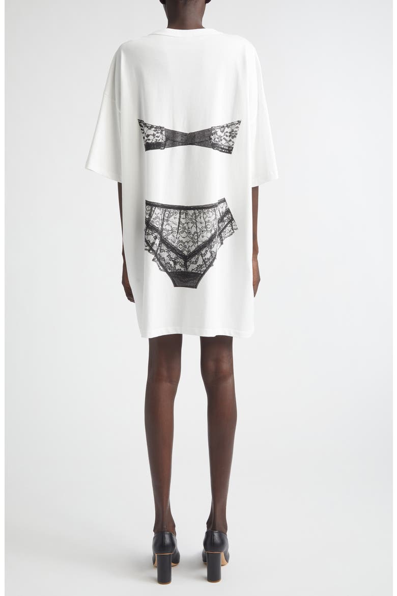 Trompe l'Oeil Lingerie Oversize T-Shirt (Women) | Nordstrom