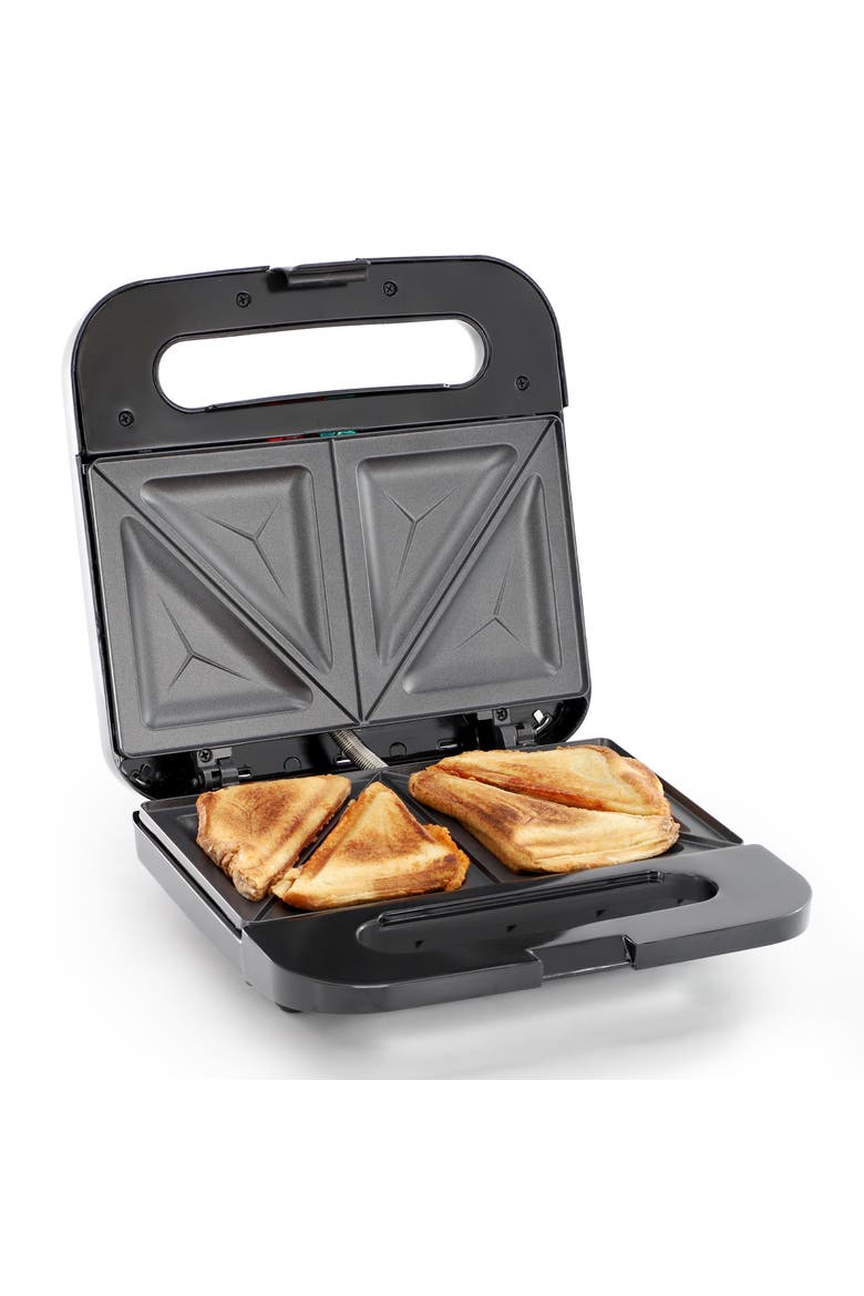 Electric Non-Stick Sandwich Maker, Main, color, Grey