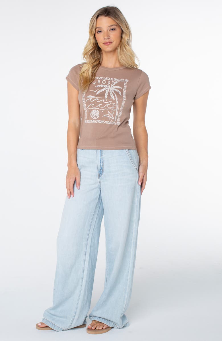 Roxy Palms Post '90s Cotton Graphic T-Shirt, Alternate, color,