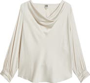 Anne Klein Drape Neck Top