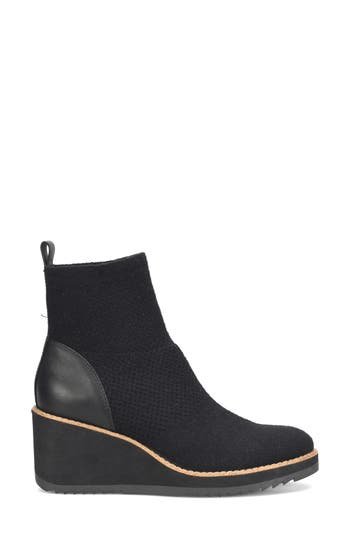 Söfft Elaina Wedge Knit Bootie In Animal Print