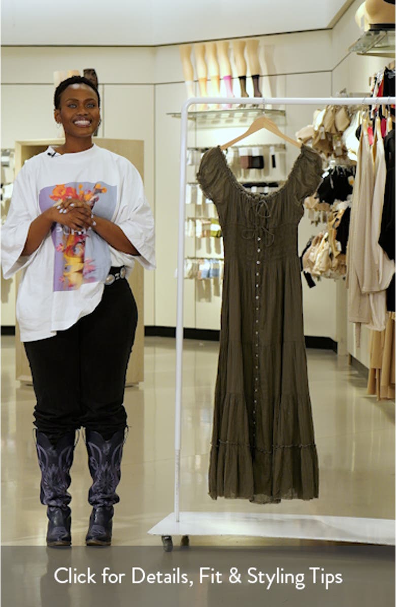 Samira Smocked Maxi Dress, sales video thumbnail
