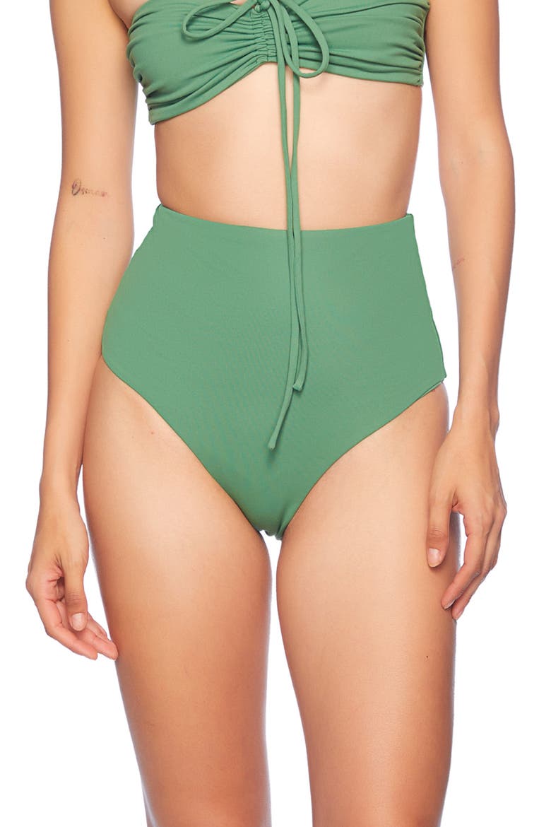High Waist Bikini Bottoms, Main, color, MEADOW