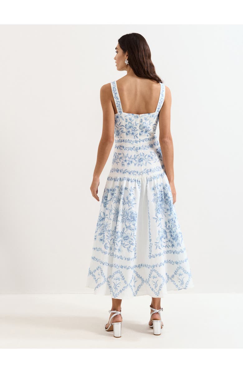 Phase Eight Torin Floral Dress, Alternate, color, Pale Blue