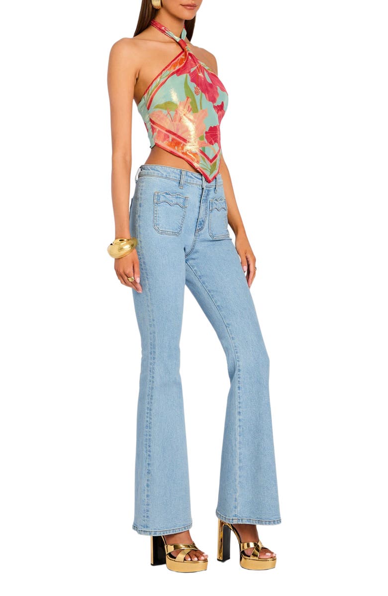 Retrofête Callie Silk Top, Alternate, color, 