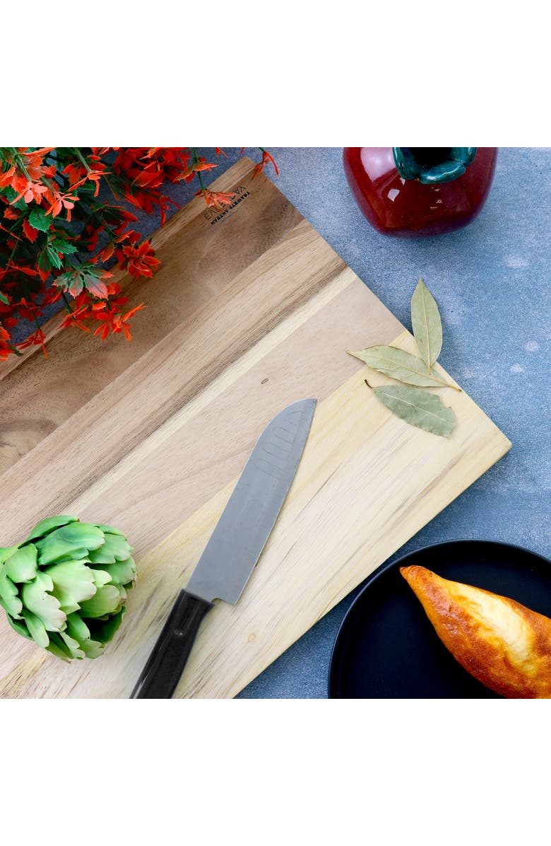 Martha Stewart Everyday Westhaven 15 x 11 Inch Rectangle Acacia Wood Cutting Board, Alternate, color, Brown