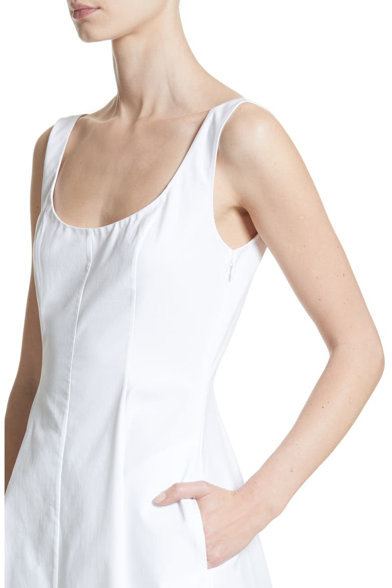 Cindy Poplin Tank Dress, Alternate, color, WHITE