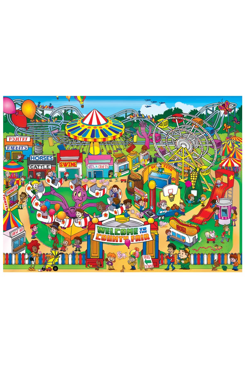 101 Things to Spot Fair 100 Piece Puzzle, Alternate, color, Multicolor