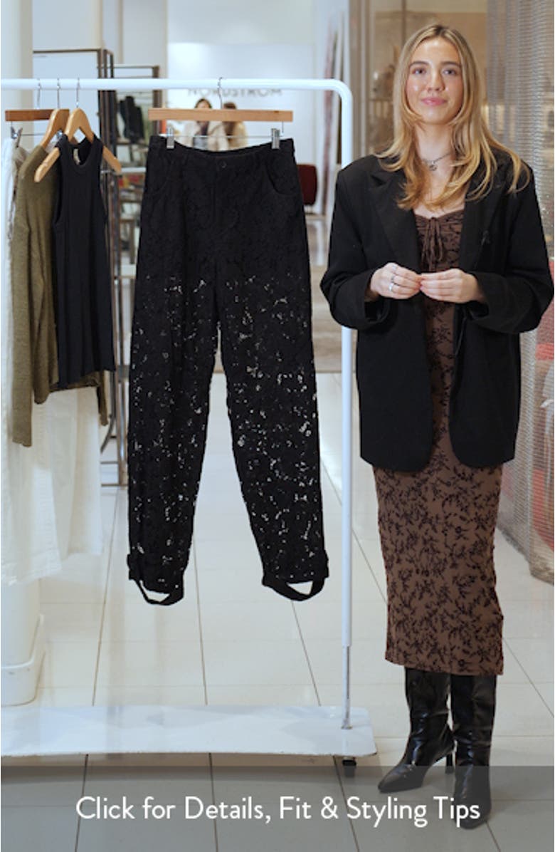 Tre Guipure Lace Pants, sales video thumbnail