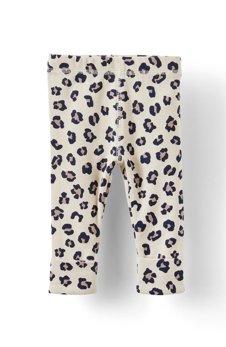 Cotton On Kids The Row Rib Skinny Legging, Main, color, Rainy Day Ocelot