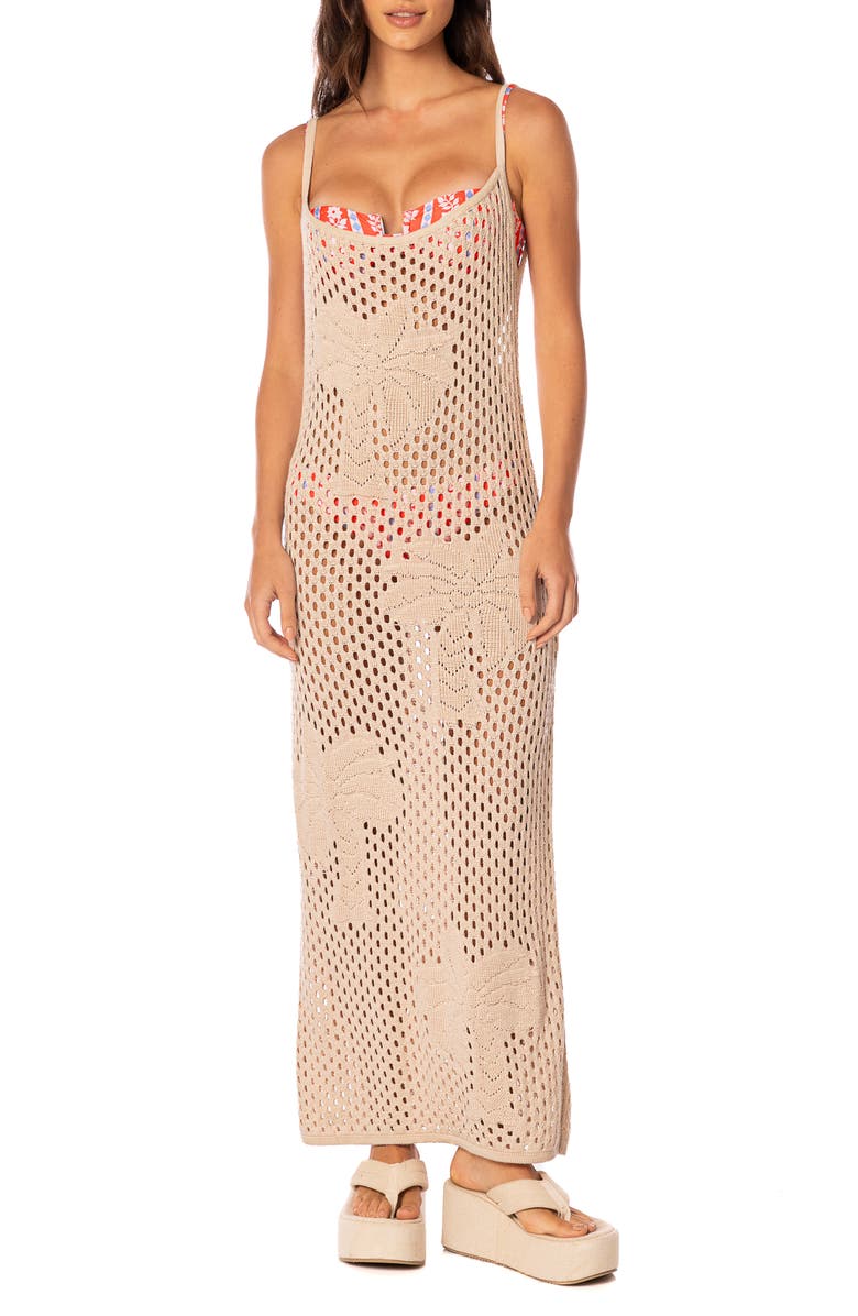 Maaji Beige Breeze Encore Cover-Up Dress, Main, color, Light Beige