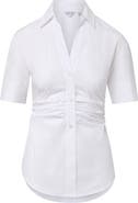 Veronica Beard Devra Ruched Shirt