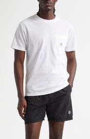 Stone Island Compass Logo Patch Organic Cotton Pocket T-Shirt