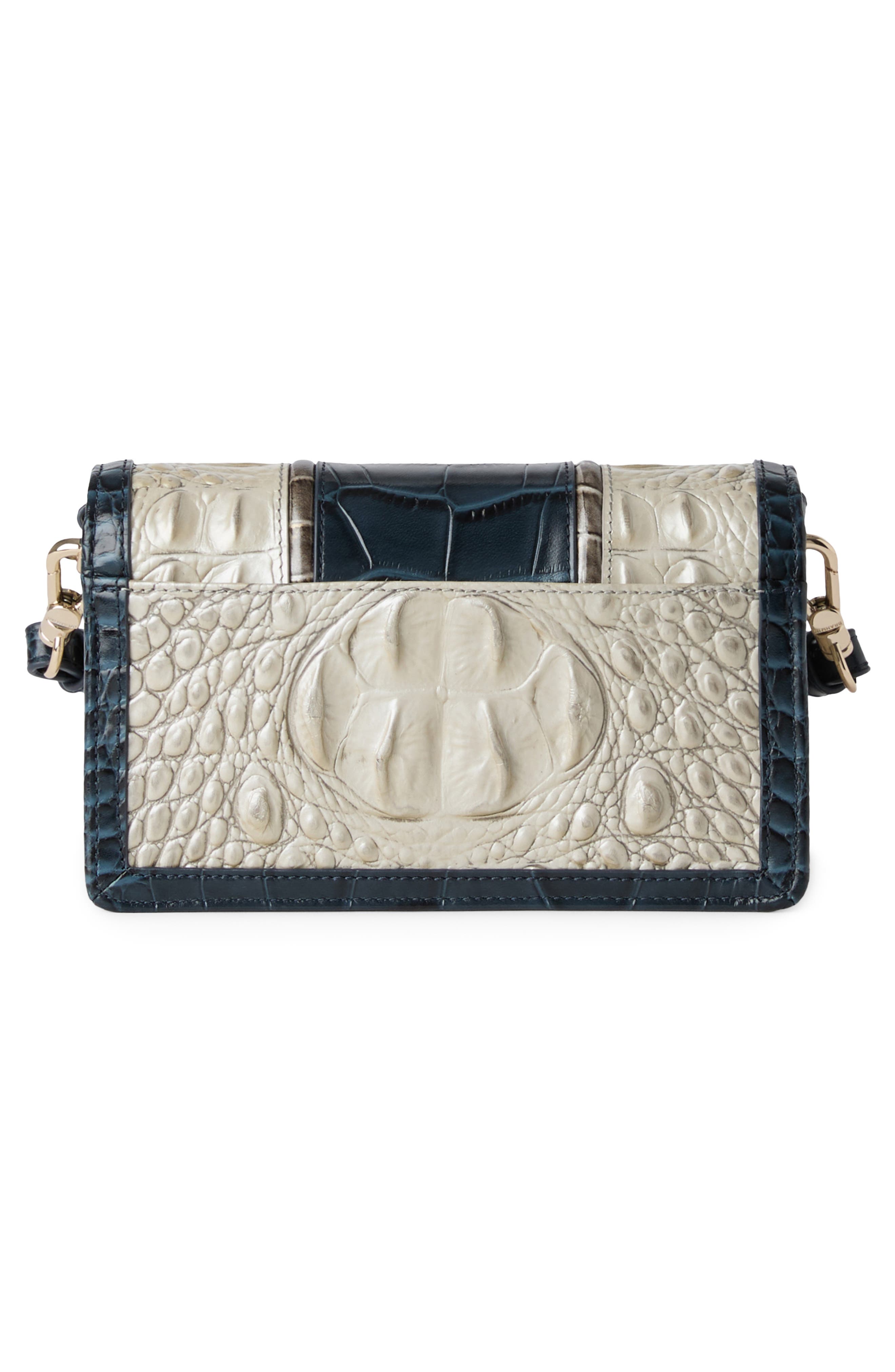 Minuette Croc Embossed Leather Crossbody Bag, Alternate, color, MULTI