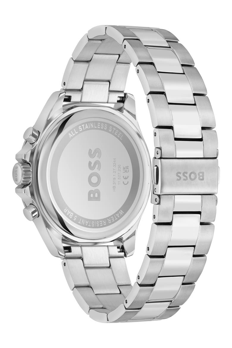 Troper Chronograph Bracelet Watch, 45mm, Alternate, color, BLUE