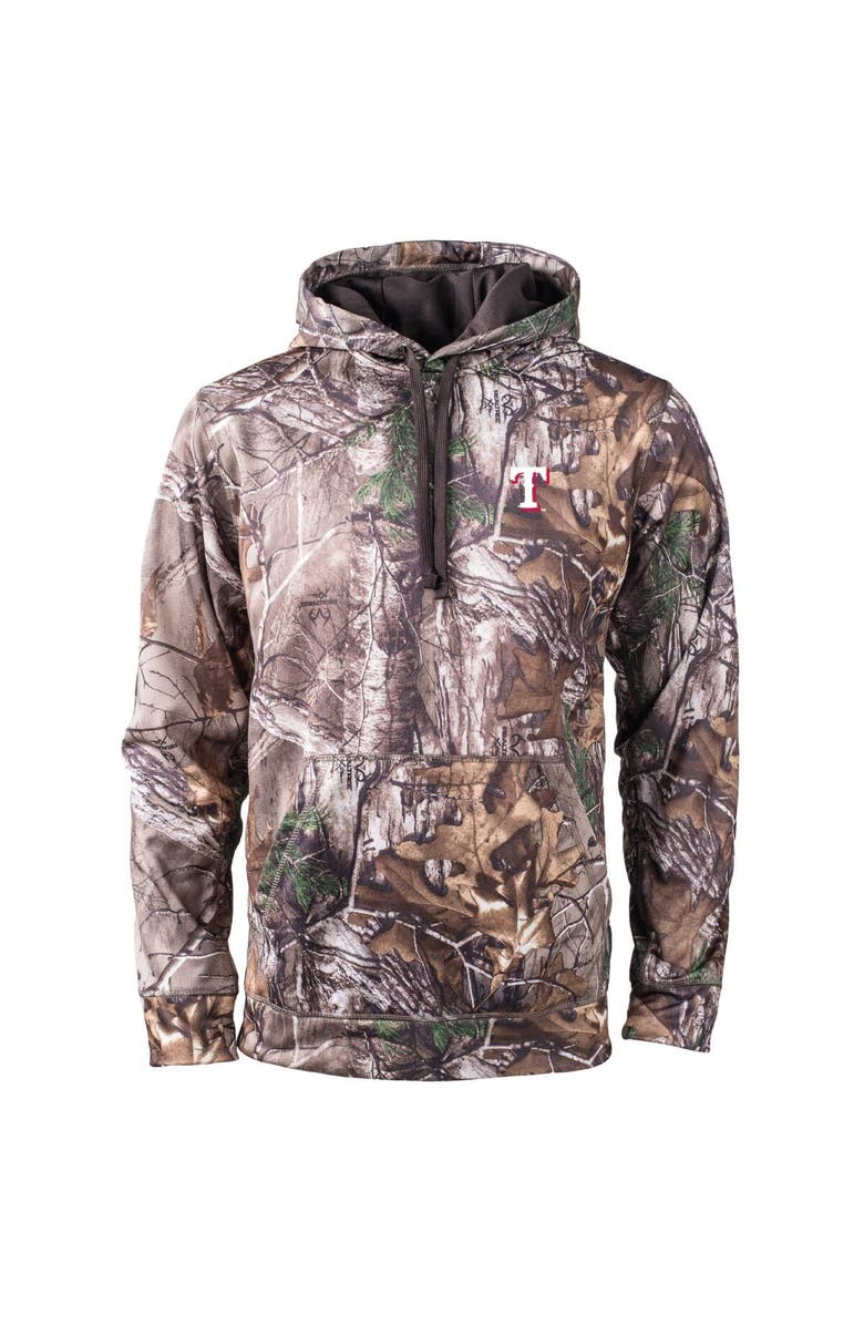 DUNBROOKE Men's Dunbrooke Camo Texas Rangers Champion Realtree Pullover Hoodie, Main, color, Camo
