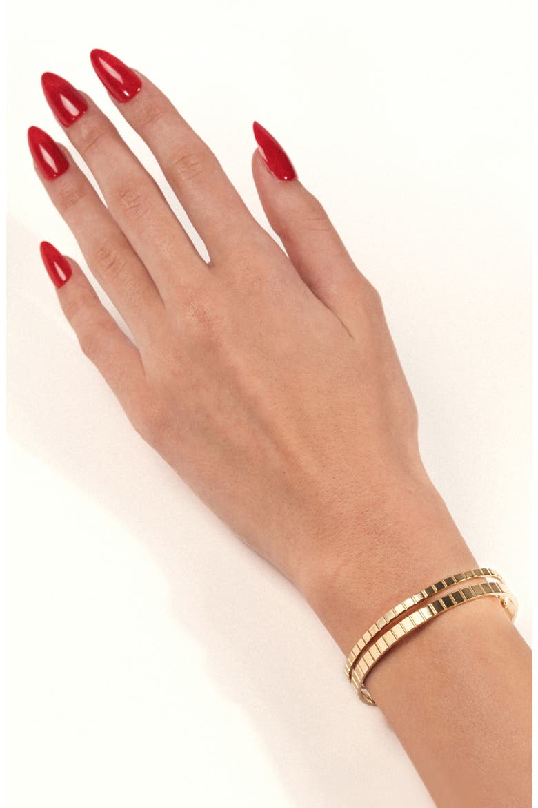 Slim Slot Cuff Bracelet, Alternate, color, YELLOW GOLD