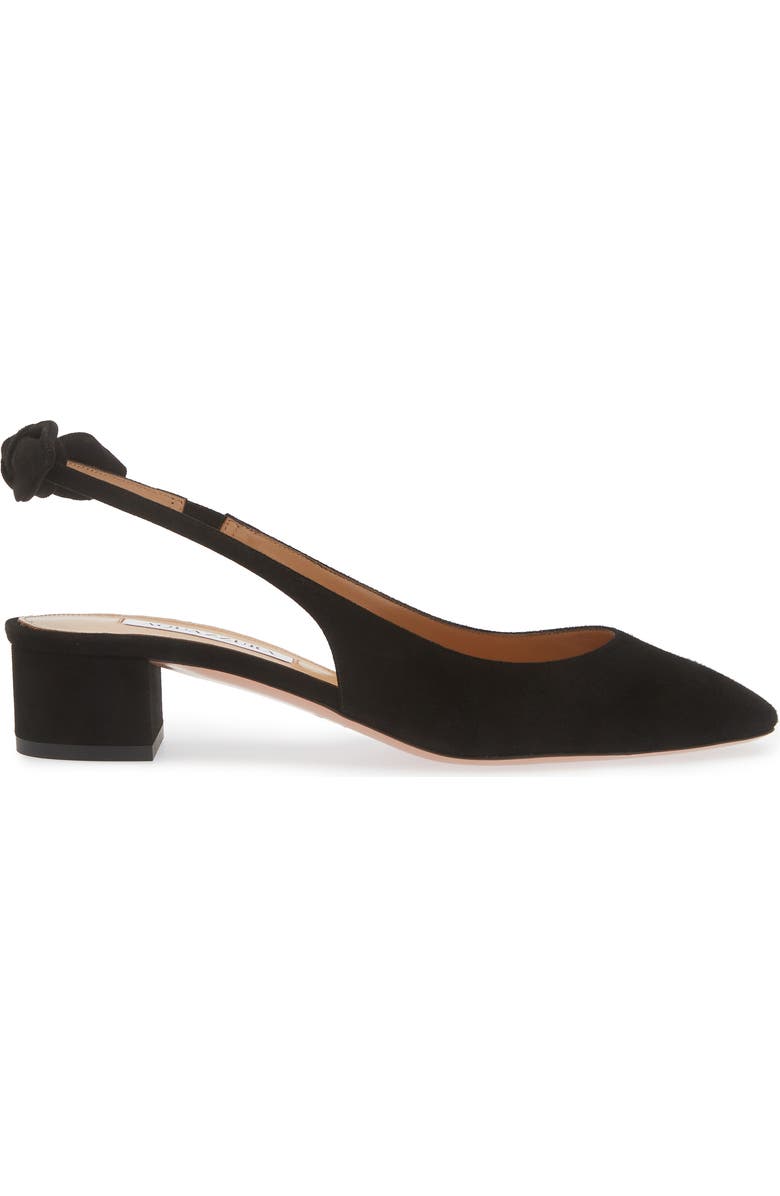 Aquazzura Very Bow Tie Slingback Pump, Alternate, color,