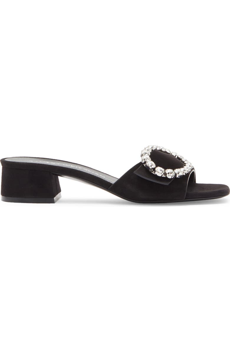 Stuart Weitzman Sloane 35 Slide Sandal, Alternate, color, Black