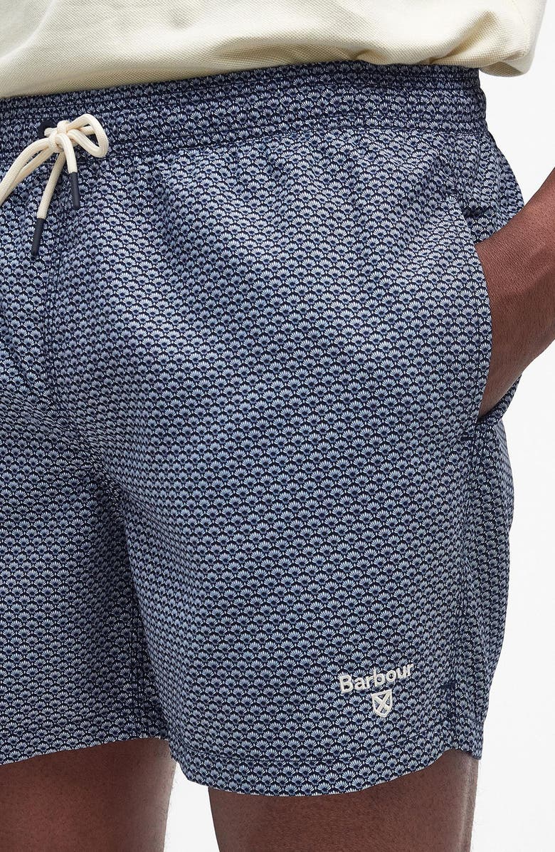 Barbour Shell Swim Trunks, Alternate, color, Navy