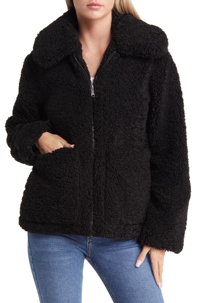 Sam Edelman Fleece Teddy Jacket, Main, color,