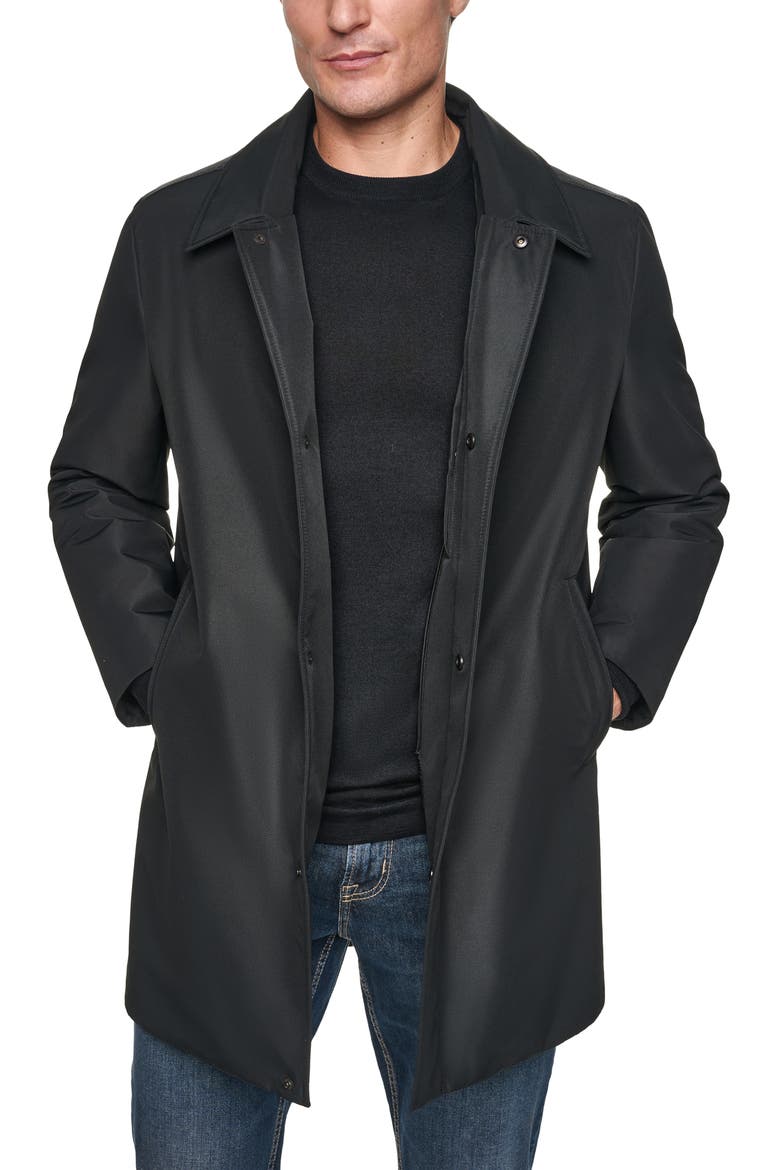 Mackintosh with Hooded Bib, Alternate, color, BLACK