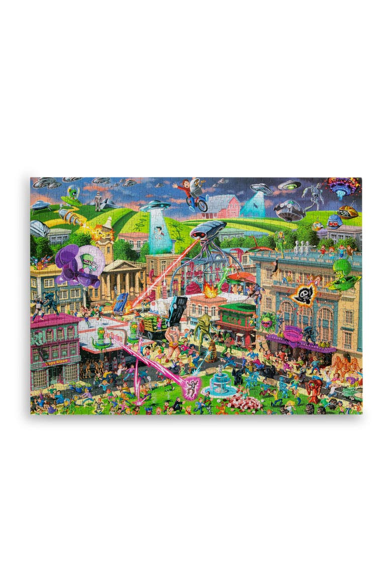 Alien Attack Sci-Fi Classics 1000-Piece Jigsaw Puzzle, Alternate, color, Multi-Color