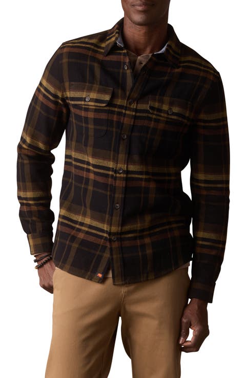 Mountain Regular Fit Flannel Button-Up Shirt