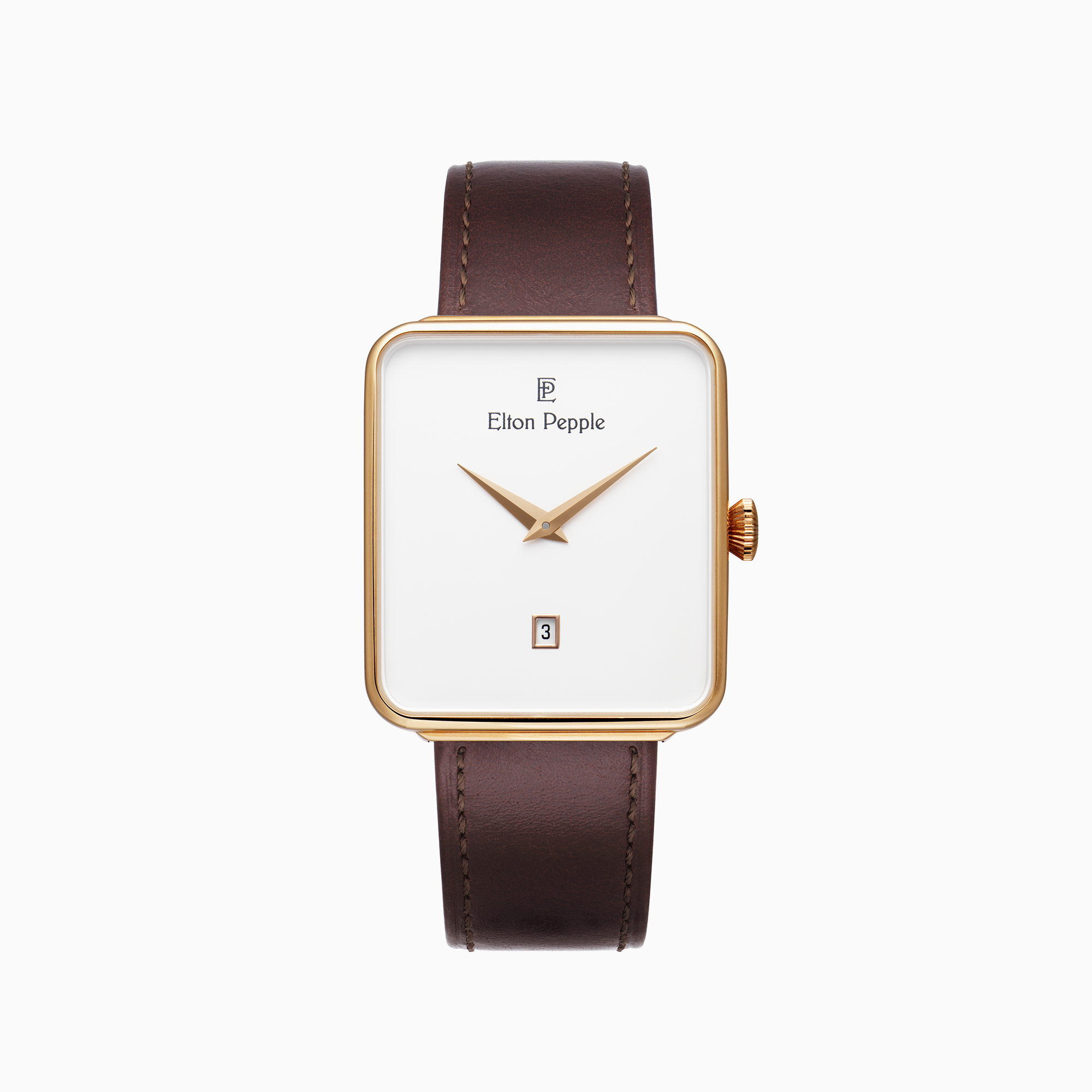 selected Egshl White/Drk Brwn/Rose Gold