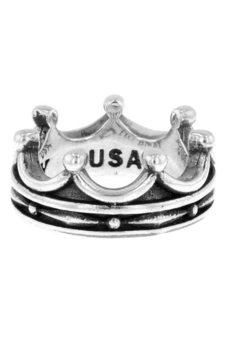Toggle Crown Ring, Main, color, Silver