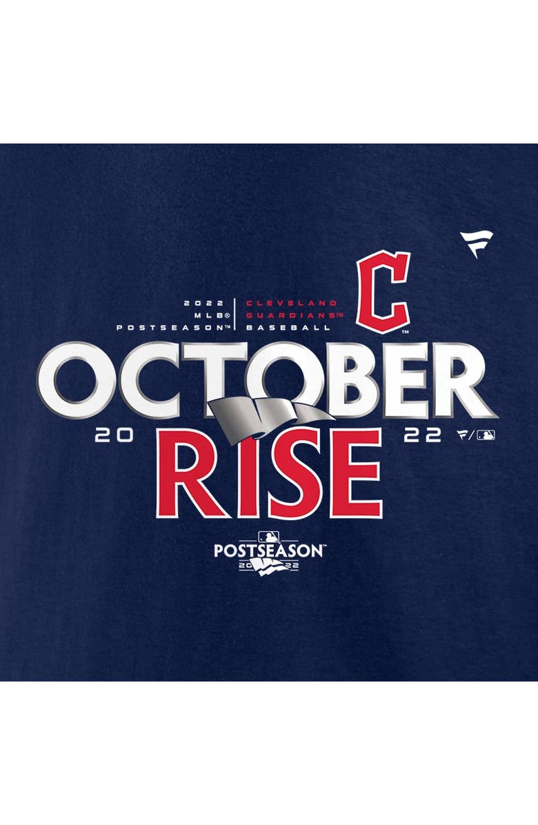 FANATICS Men's Fanatics Branded Navy Cleveland Guardians 2022 Postseason Locker Room T-Shirt, Alternate, color, 