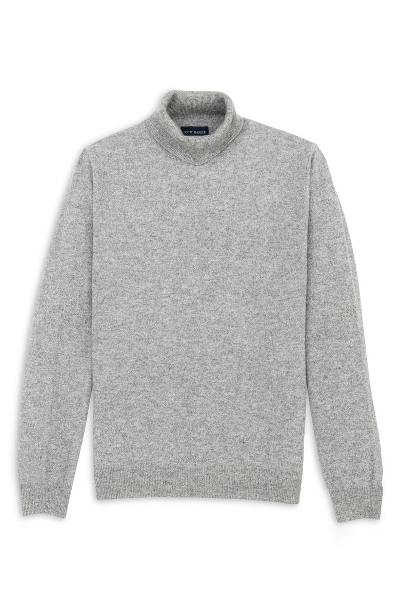 Scott Barber Cashmere Turtleneck, Alternate, color, Grey Heather