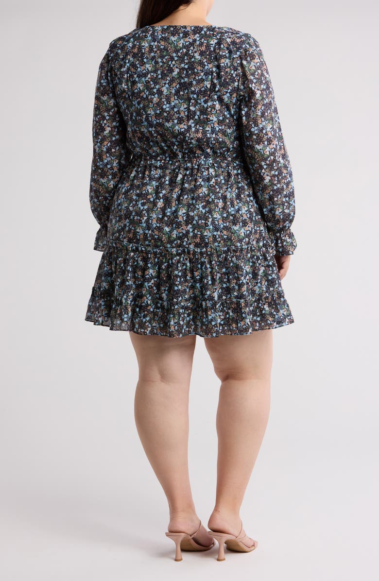 Joie Adanson Floral Long Sleeve Cotton Minidress | Nordstromrack