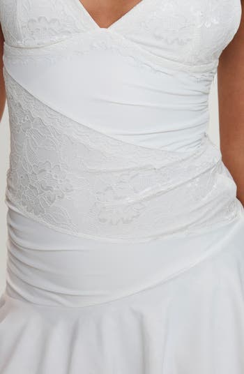 Love Is Alive Lace Trim Minidress