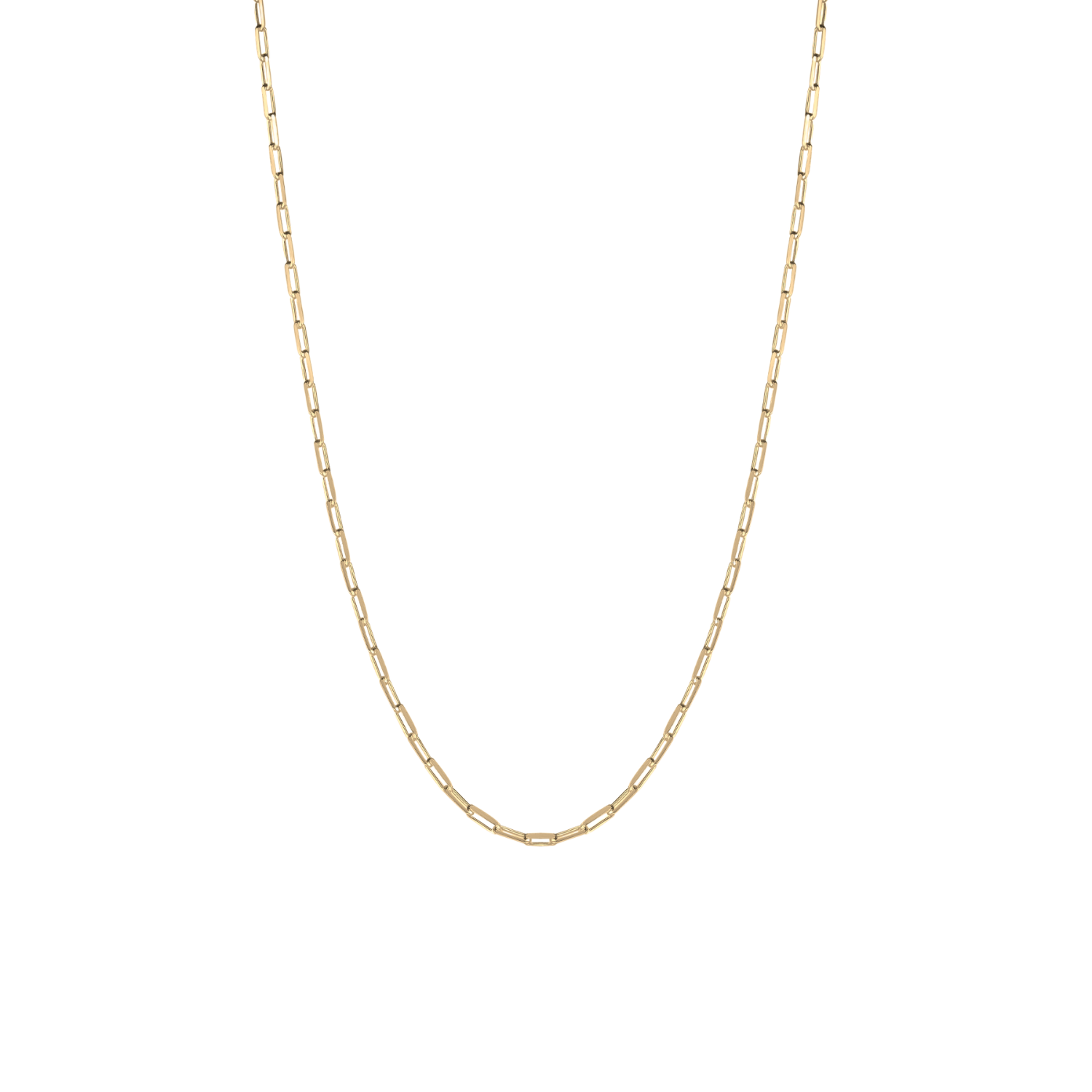 Spero London Rectangular Link Chain Sterling Silver Necklace In Gold