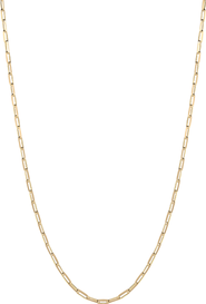 Spero London Rectangular Link Chain Sterling Silver Necklace