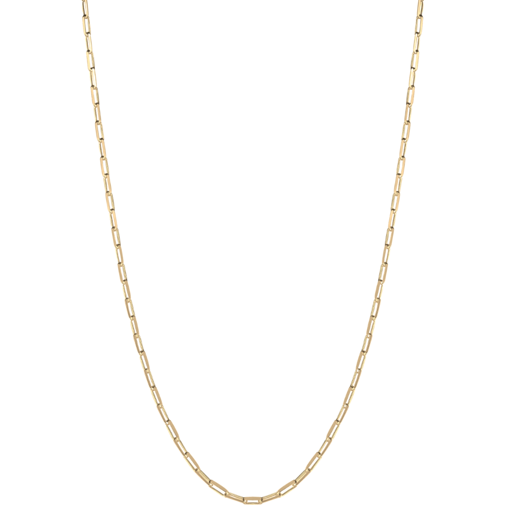 Spero London Rectangular Link Chain Sterling Silver Necklace In Gold