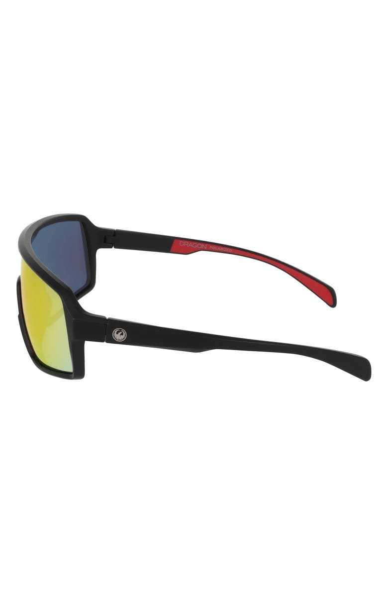 DRAGON 62mm Shield Sunglasses, Alternate, color, Matte Black/ Red Mirror