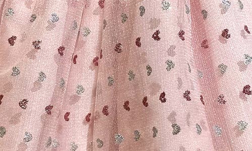 Pippa & Julie Barbara Heart Metallic Party Dress & Bloomers