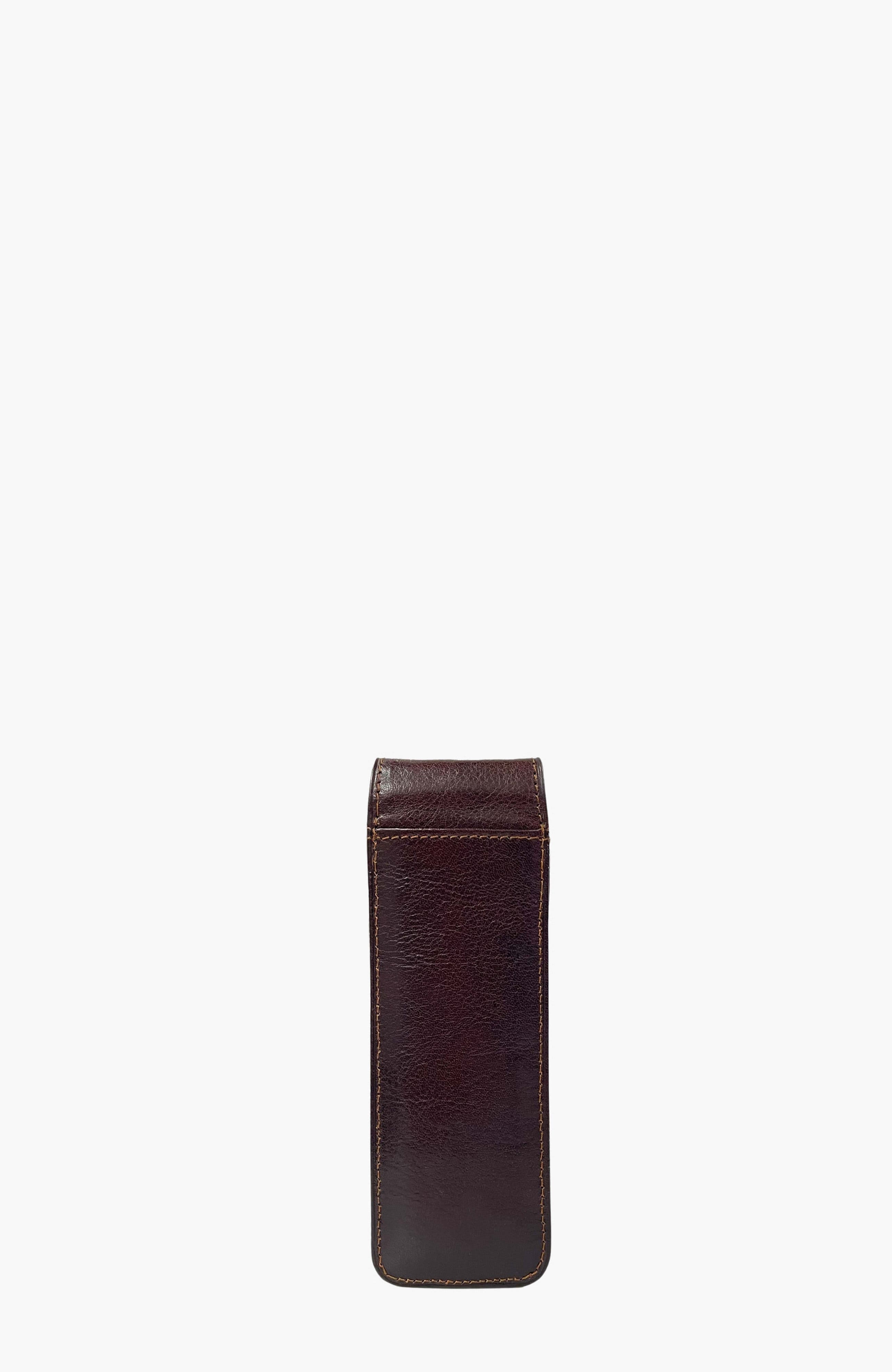 Gentleman Leather Pen Holder Case 566, Alternate, color, Brown