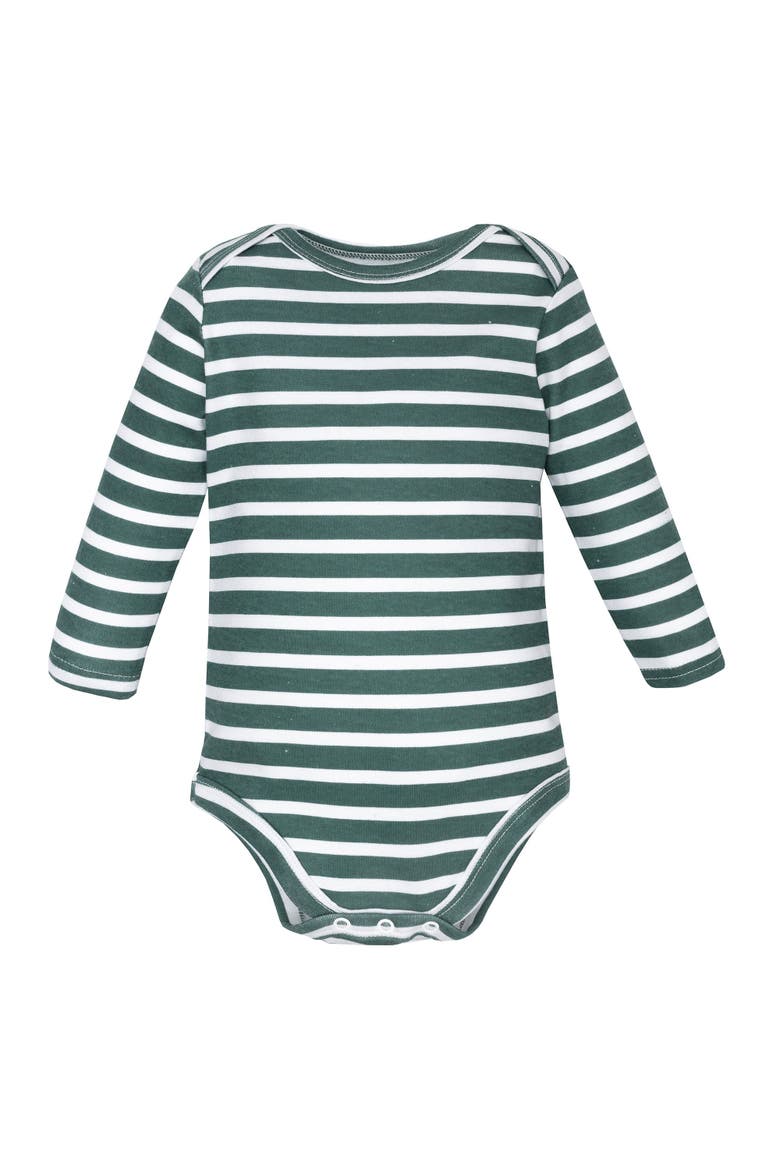 Cotton Long-sleeve Bodysuit Three-piece Set, Alternate, color, Hear Me Roar Dino