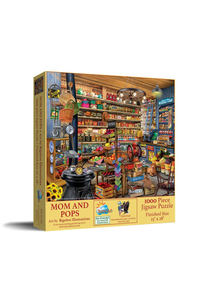 Mom and Pops 1000 piece Jigsaw Puzzle for Adults, Main, color, Multicolor