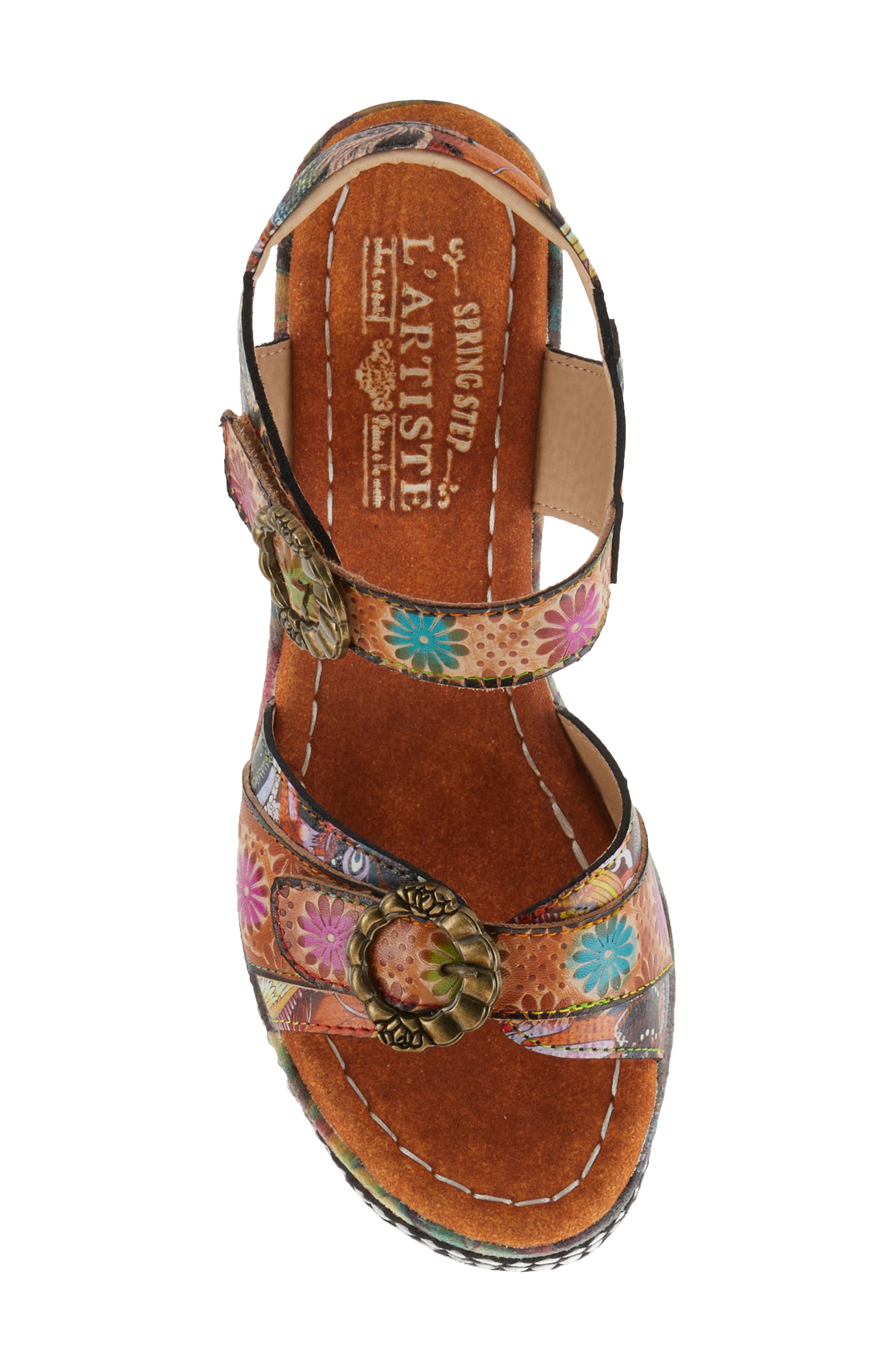 L'Artiste by Spring Step Flavour Platform Wedge Sandal, Alternate, color, 